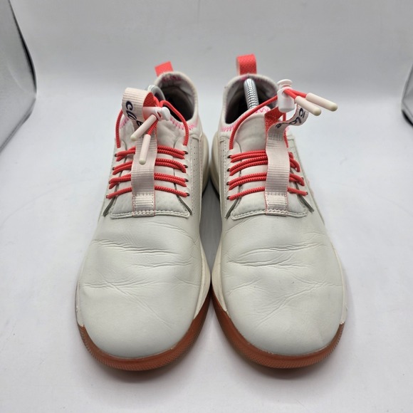 Clove Shoes Womens 7 White Pink Nursing Comfort Sneakers Lace Up Professional - Picture 3 of 12